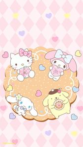 My Melody With Sanrio Friends my melody wallpaper
