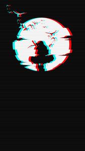 Mystical Full Moon with Itachi Silhouette itachi phone wallpaper