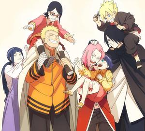 Naruto And Hinata With Sakua And Sasuke naruto and hinata wallpaper