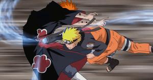 Naruto and Kakashi teaming up to take on the ninjas of the Hidden Leaf Village Wallpaper
