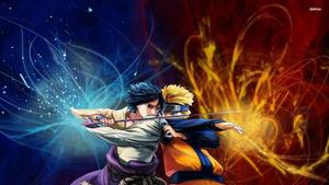 Naruto And Sasuke Brawl naruto and sasuke wallpaper