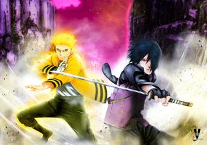 Naruto And Sasuke In Boruto naruto and sasuke wallpaper
