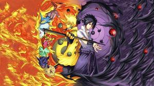 Naruto And Sasuke Rikudou Sennin Mode naruto and sasuke wallpaper