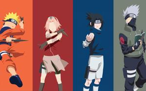 Naruto And Sasuke With Team 7 naruto and sasuke wallpaper