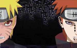 Naruto unleashing his full potential during his battle with Pain naruto shippuden wallpaper