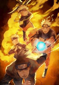 Naruto Uzumaki ready for action in a bold, dynamic phone background naruto phone wallpaper
