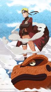 Naruto Uzumaki Unleashing His Power on Your Phone naruto phone wallpaper