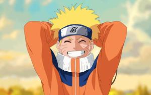 Naruto Uzumaki with a happy smile Wallpaper