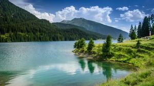 Nature Of Mountains And Lake nature wallpaper