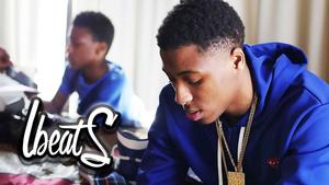 NBA Youngboy playing basketball in blue hoodie nba youngboy wallpaper
