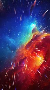 Nebula Wave Colorful 4k Phone colorful 4k phone wallpaper