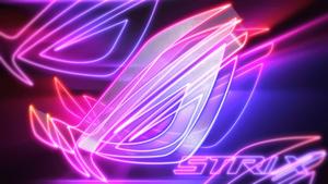 Neon Asus ROG Strix Logo asus rog wallpaper