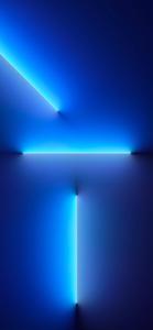 Neon Blue Lights Ios 16 ios 16 wallpaper
