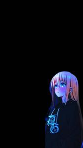 Neon Girl Dark Aesthetic Anime Pfp dark aesthetic anime pfp wallpaper