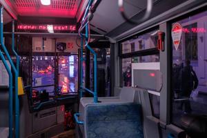 Neon Purple Aesthetic Bus aesthetic wallpaper