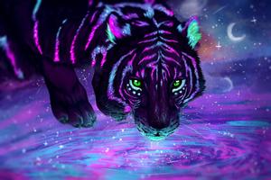 Neon Purple Tiger tiger wallpaper