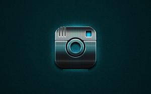 Neon Teal Instagram Logo instagram wallpaper