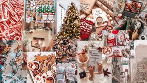 New York City Christmas Collage christmas collage wallpaper