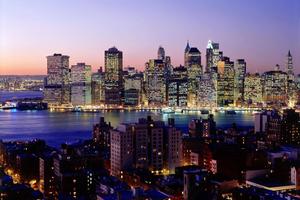 New York City Lights Downtown new york city wallpaper