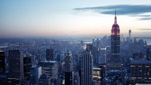 New York City Rockefeller Winter sunset new york city wallpaper