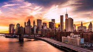 New York City Skyline Sunset new york city wallpaper