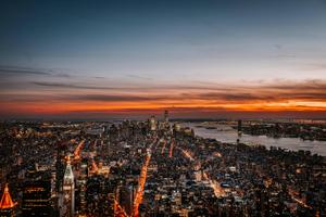 New York City Sunset Dusk new york city wallpaper