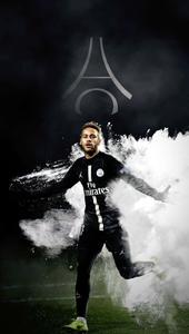 Neymar celebrates a goal with a passionate display of emotion. neymar wallpaper
