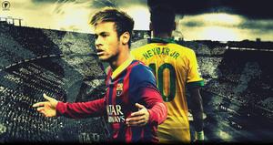 Neymar in Barca And CBF Jersey neymar wallpaper