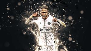 Neymar Jr. kicks the ball during a match neymar wallpaper