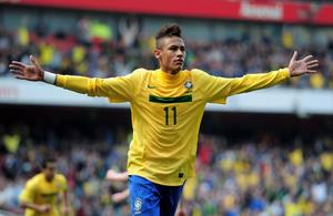 Neymar of Brazil, a rising soccer star neymar wallpaper