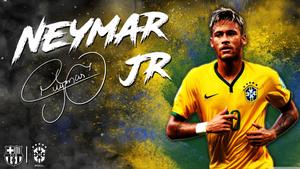 Neymar showing his support for his fans neymar wallpaper