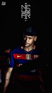 Neymar sporting Nike apparel in vibrant fan art neymar wallpaper