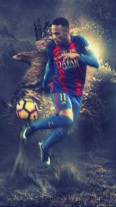Neymar's Agility On Display neymar wallpaper