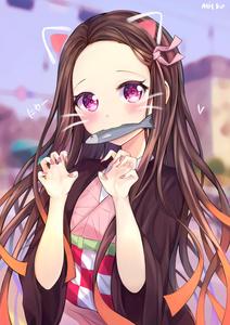 Nezuko Kamado Cute Anime Girl iPhone cute anime girl iphone wallpaper