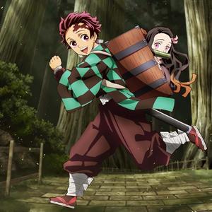Nezuko Kamado, heroine of the hit anime series Demon Slayer. nezuko wallpaper