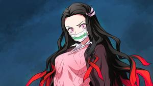Nezuko Kamado, ready to fight against all evil. nezuko wallpaper