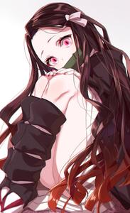 Nezuko Kamado, standing alone and determined nezuko wallpaper