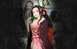Nezuko Kamado stands her ground. nezuko wallpaper