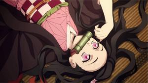 Nezuko Kamado takes a moment of rest nezuko wallpaper