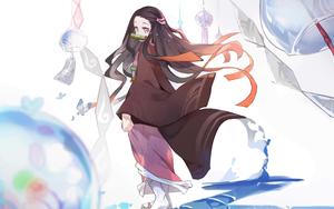 Nezuko Kamado tearing up the battleground in her own unique way nezuko wallpaper