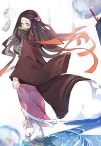 Nezuko Kamdo turning towards a new day nezuko wallpaper