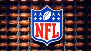 NFL Logo With Footballs nfl wallpaper