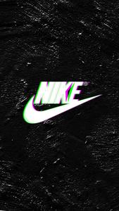 nike logo on a black background cool iphone lock screen wallpaper