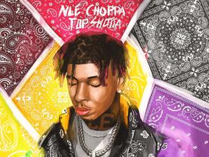 NLE Choppa in action on stage nle choppa wallpaper