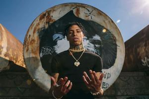 NLE Choppa performing live on stage nle choppa wallpaper