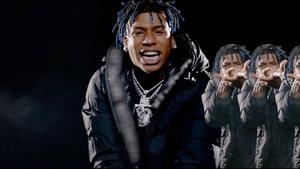 Nle Choppa with Blue Hair nle choppa wallpaper