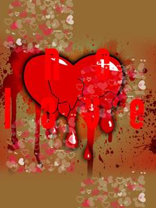 No Love Bleeding Broken Heart no love wallpaper