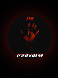 No Love Bloody Handprint no love wallpaper