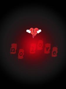 No Love Broken Heart With Gloves no love wallpaper