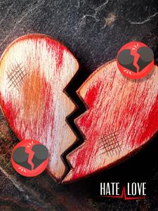 No Love Carved Wooden Broken Heart no love wallpaper